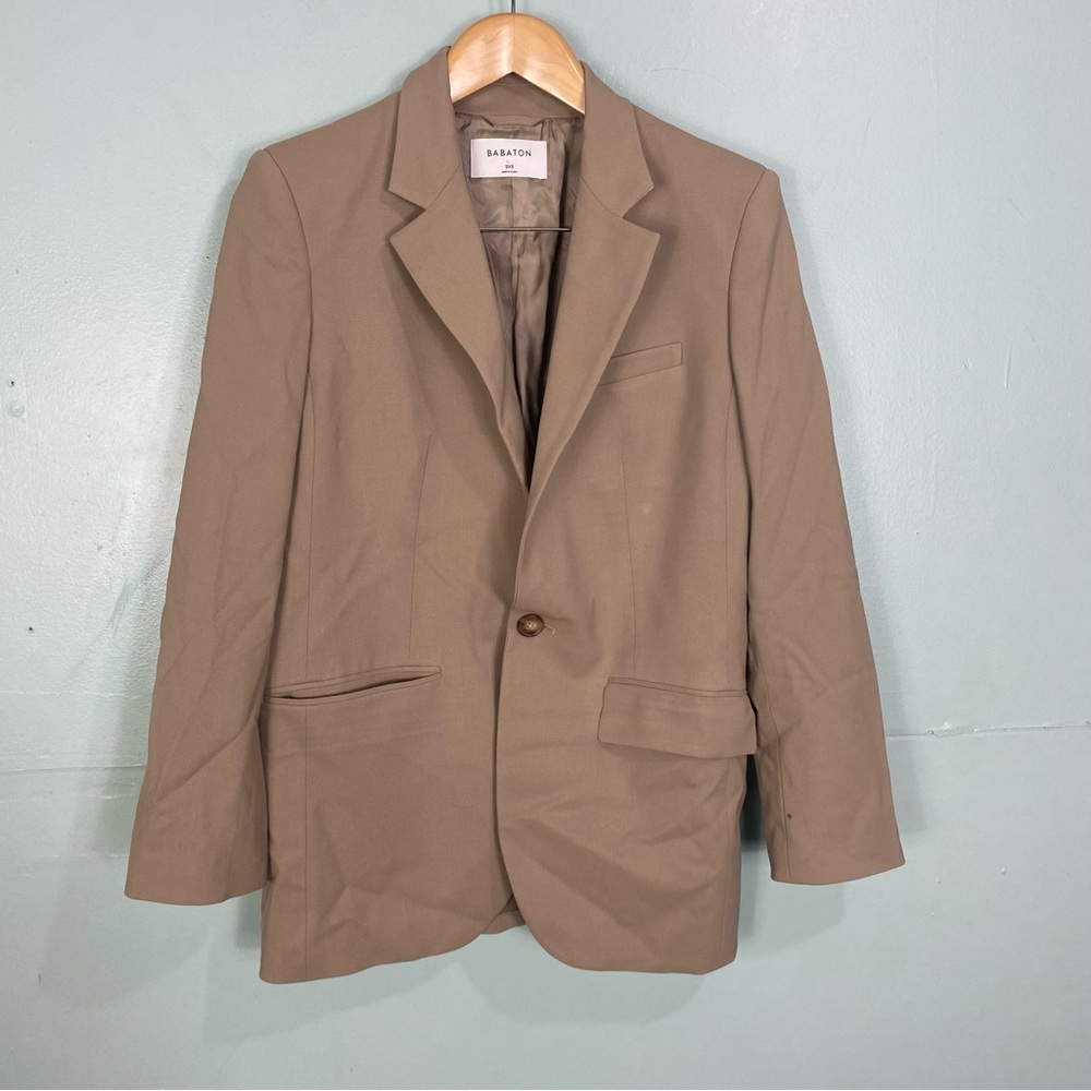 Aritzia Babaton Agency Blazer‎ Atelier Tan XXS
